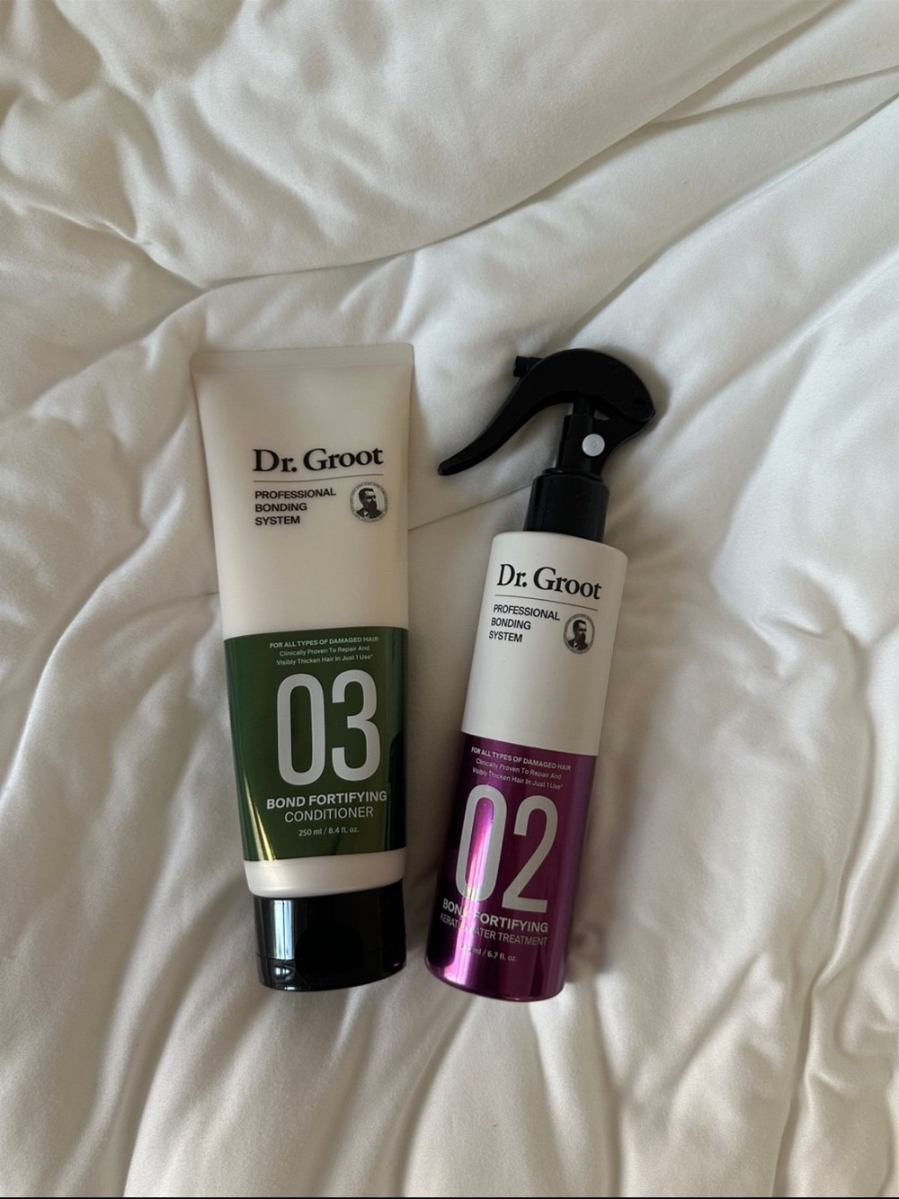 Bond Fortifying Conditioner & Treatment Set in Green and Purple